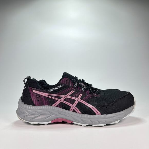 ASICS GEL-VENTURE 9 Black Berry Trail Running Shoes 1012B314 Women's Size 10 - Picture 1 of 10